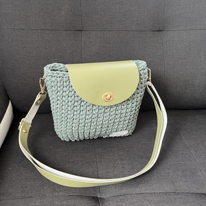 Zöld válltáska, Táska & Tok, Kézitáska & válltáska, Nagy pakolós táska, Horgolás, MESKA