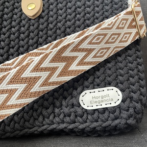 Fekete kézi- illetve válltáska - táska & tok - kézitáska & válltáska - nagy pakolós táska - Meska.hu