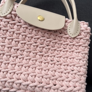 Rózsaszín kézitáska, Táska & Tok, Kézitáska & válltáska, Kézitáska, Horgolás, MESKA
