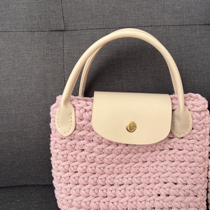 Rózsaszín kézitáska, Táska & Tok, Kézitáska & válltáska, Kézitáska, Horgolás, MESKA