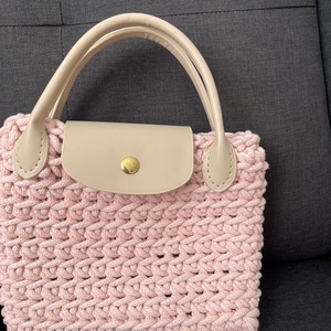 Rózsaszín kézitáska - táska & tok - kézitáska & válltáska - kézitáska - Meska.hu