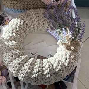 Horgolt koszorú - Meska.hu