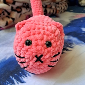 Horgolt plüss cica � kézzel készült, puha játék - Meska.hu