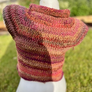 Vintage stílusú, színes, vastag, meleg mellény. - ruha & divat - női ruha - mellény - Meska.hu