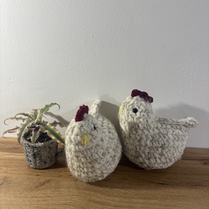 Horgolt csirke - játék & sport - plüssállat & játékfigura - madár - Meska.hu