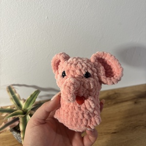 Horgolt elefánt - játék & sport - plüssállat & játékfigura - elefánt - Meska.hu