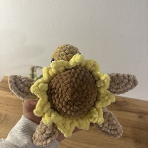 Horgolt teknős (nagy) - játék & sport - plüssállat & játékfigura - béka - Meska.hu