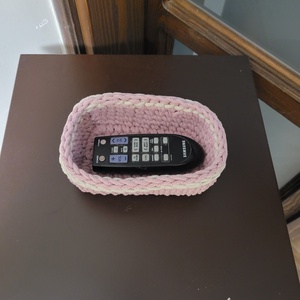 Horgolt kosarak-rózsa - otthon & életmód - dekoráció - asztal és polc dekoráció - horgolt & csipketerítő - Meska.hu