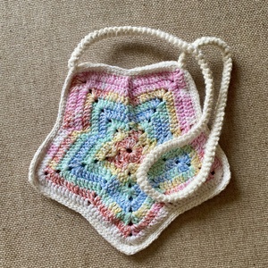 Horgolt csillag táska - Meska.hu