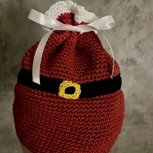 Horgolt Mikulás zsák, , , MESKA