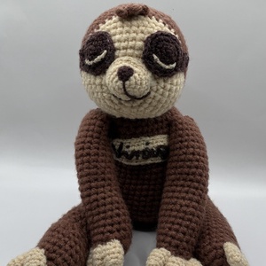 Horgolt lajhár, horgolt figura, horgolt állatka, amigurumi lajhár, amigurumi figura, amigurumi állatka, Játék & Sport, Plüssállat & Játékfigura, Más figura, Horgolás, MESKA