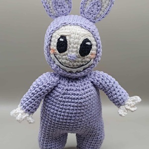 Horgolt Labubu figura, horgolt figura, horgolt Labubu, amigurumi Labubu figura, amigurumi Labubu - játék & sport - plüssállat & játékfigura - más figura - Meska.hu