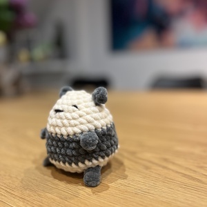 Horgolt panda - játék & sport - plüssállat & játékfigura - maci - Meska.hu