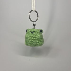 Horgolt popsis béka kulcstartó, Táska & Tok, Kulcstartó & Táskadísz, Kulcstartó, Horgolás, MESKA