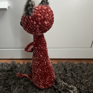 Vörös cica - játék & sport - plüssállat & játékfigura - cica - Meska.hu