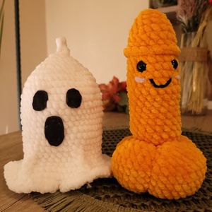 Meglepetés szellem, Otthon & Életmód, Dekoráció, Halloween, Halloweeni dekoráció, Horgolás, Varrás, MESKA