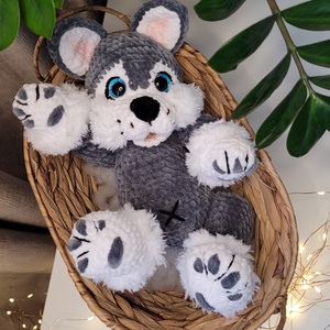 Horgolt Husky - Meska.hu