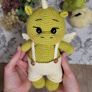 Horgolt sárkány - Meska.hu