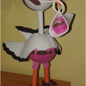 Baba köszöntő gólya -  - Meska.hu