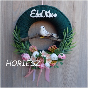 Madárkás koszorú, Otthon & Életmód, Dekoráció, Ajtó- és ablak dekoráció, Ablakdísz, , MESKA