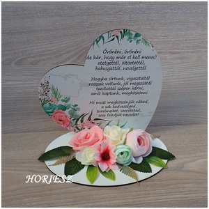 Talpas szív Óvónéninek köszönetül - otthon & életmód - dekoráció - asztal és polc dekoráció - asztaldísz - Meska.hu