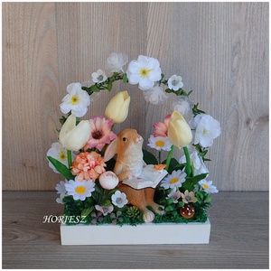 Tavaszi, húsvéti asztaldísz ledes - Meska.hu