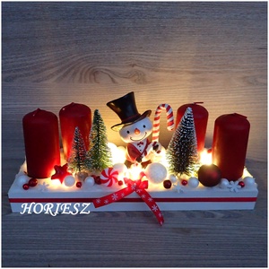 Hóemberes, ledes adventi dísz - karácsony - adventi díszek - adventi asztaldísz - Meska.hu