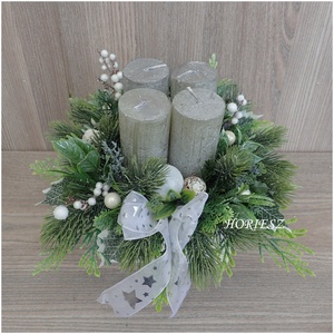 Elegáns adventi asztaldísz - karácsony - adventi díszek - adventi asztaldísz - Meska.hu