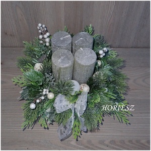 Elegáns adventi asztaldísz - karácsony - adventi díszek - adventi asztaldísz - Meska.hu