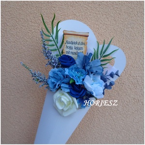 Virág csokor tölcsérben akár ballagásra - otthon & életmód - dekoráció - Meska.hu