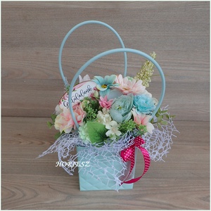 Virágtáska ballagásra, diplomaosztóra - otthon & életmód - virágdekoráció - virágok - virágcsokor - Meska.hu