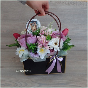 Ballagási elegáns virágtáska - otthon & életmód - virágdekoráció - virágok - virágcsokor - Meska.hu