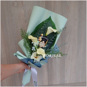 Kála csokor ballagásra - otthon & életmód - virágdekoráció - virágok - virágcsokor - Meska.hu