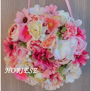 Vállra akasztható virágtáska ballagásra - otthon & életmód - virágdekoráció - virágdíszek - fali virágdekoráció - Meska.hu