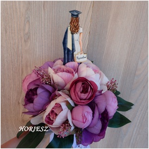 Ballagási csokor bazsarózsából - otthon & életmód - virágdekoráció - virágok - virágcsokor - Meska.hu