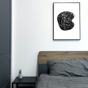fekete-fehér fotó, fali dekoráció, lakberendezés, modern, növény, absztrakt, minimalista, giclée nyomat, cékla, Otthon & Lakás, Dekoráció, Kép & Falikép, Művészi nyomat, Fotó, grafika, rajz, illusztráció, Meska
