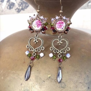 Varázslat - Swarovski fülbevaló  - ékszer - fülbevaló - csillár fülbevaló - Meska.hu