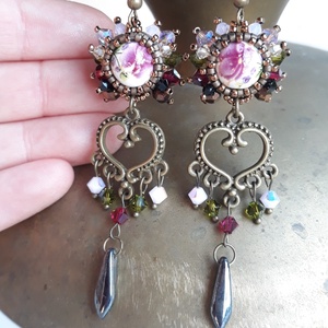 Varázslat - Swarovski fülbevaló  - ékszer - fülbevaló - csillár fülbevaló - Meska.hu