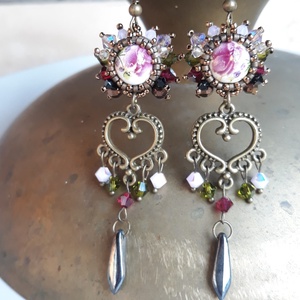 Varázslat - Swarovski fülbevaló  - Meska.hu