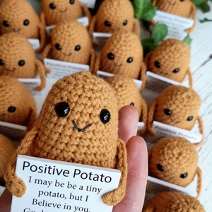 Positive Potato - játék & sport - plüssállat & játékfigura - plüss zöldség, gyümölcs - Meska.hu