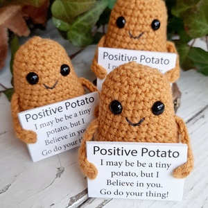 Positive Potato - játék & sport - plüssállat & játékfigura - plüss zöldség, gyümölcs - Meska.hu