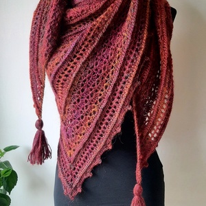 Naplemente kendő  - ruha & divat - sál, sapka, kendő - vállkendő - Meska.hu