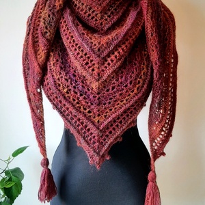 Naplemente kendő , Ruha & Divat, Sál, Sapka, Kendő, Vállkendő, Horgolás, MESKA