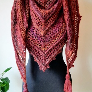 Naplemente kendő  - ruha & divat - sál, sapka, kendő - vállkendő - Meska.hu