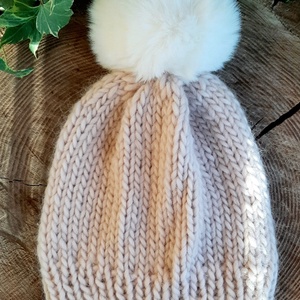 Kötött gyapjú sapka - ruha & divat - sál, sapka, kendő - sapka - Meska.hu