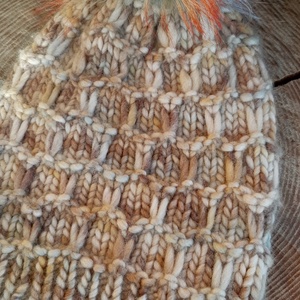 Kötött ananász sapka - ruha & divat - sál, sapka, kendő - sapka - Meska.hu