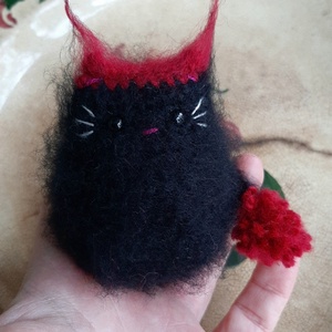 Szőrmóc krampusz marokcica - játék & sport - plüssállat & játékfigura - cica - Meska.hu