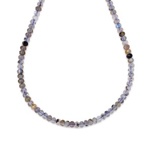 Labradorit fazettált korong 3x2mm ékszerkészítő alapanyag (füzér), Kellékek & szerszámok, Ásvány alapanyag, Ásványfüzér, , MESKA