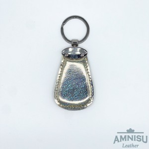 Hologramos arany csepp alakú swarovski köves bőr kulcstartó H2002OK - táska & tok - kulcstartó & táskadísz - kulcstartó - Meska.hu