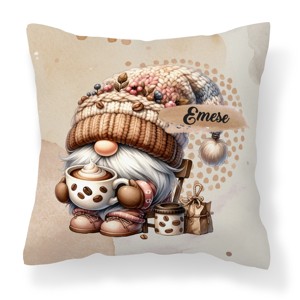 Névvel kérhető - Cappucino kávés manó mintás párna, Otthon & Életmód, Lakástextil, Párna & Párnahuzat, Díszpárna (belsővel együtt), , MESKA